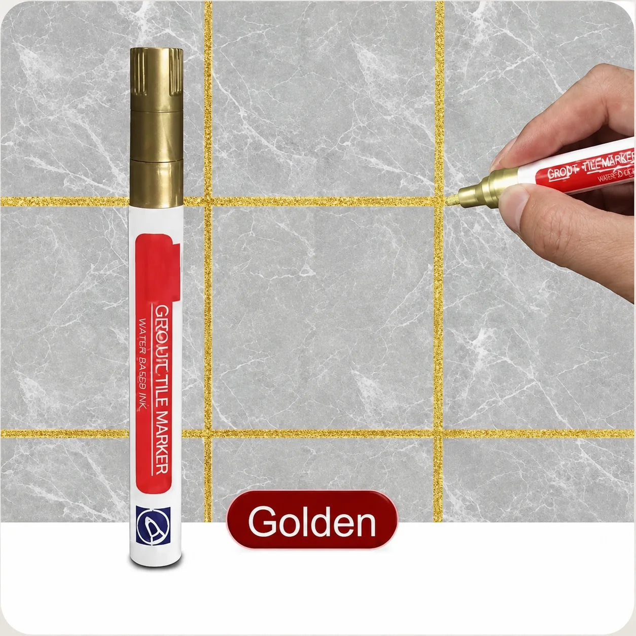 Grout Pen Covers Stains Waterproof & Mold-Resistant