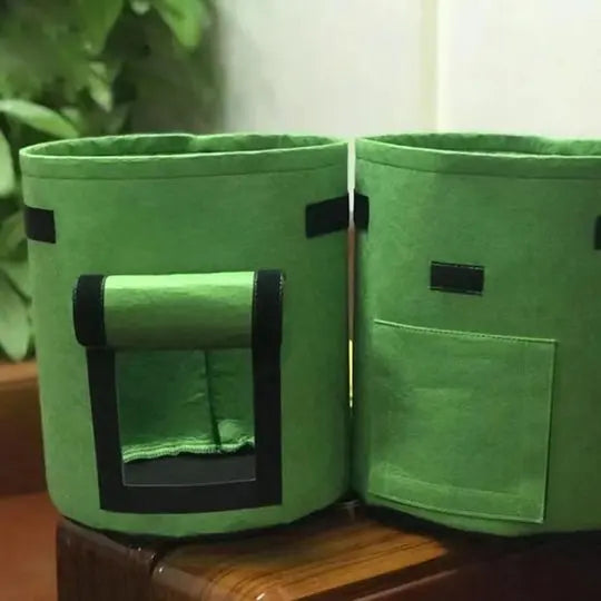 Grow Bag For Vegetables Breathable Felt & Harvest Flap
