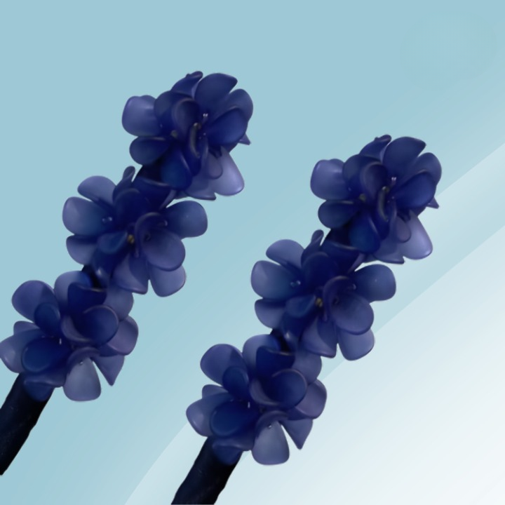 Hair Bun Maker Acrylic Floral All-Day Hold