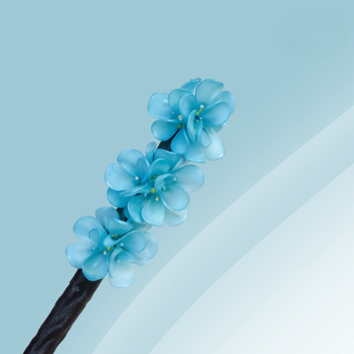 Hair Bun Maker Acrylic Floral All-Day Hold