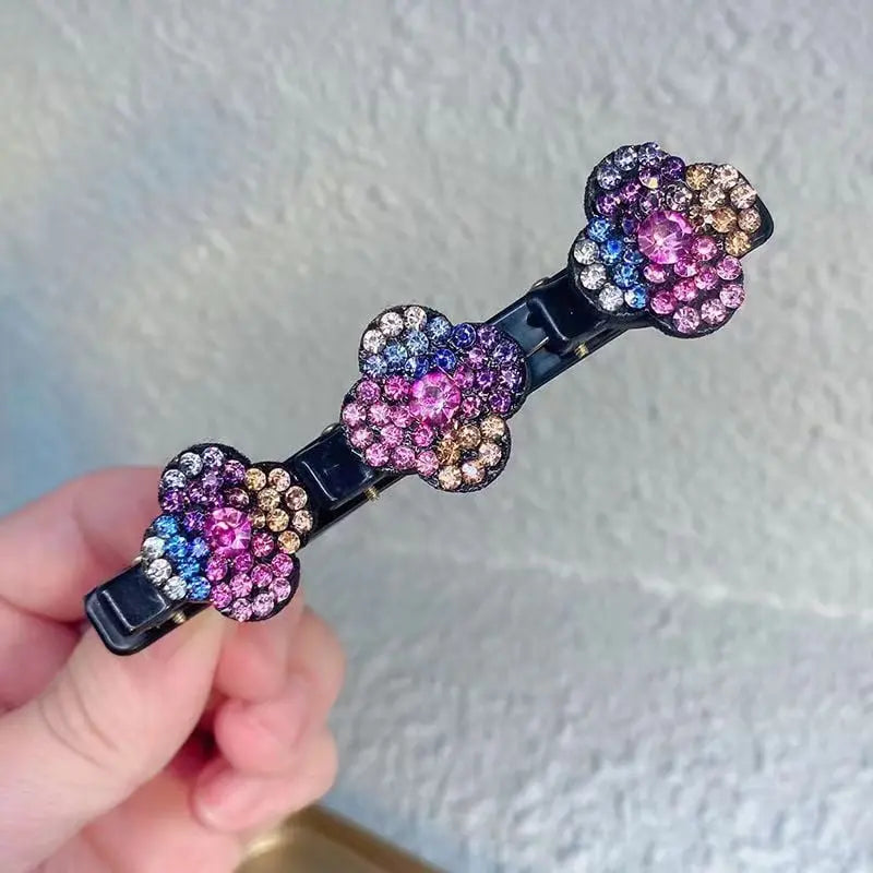 Hair Clip Braided Crystal Sparkle All-Day Hold