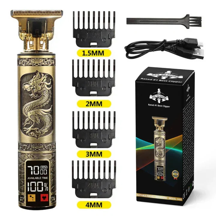 Hair Clipper Carbon Steel Blades 180-Minute Runtime
