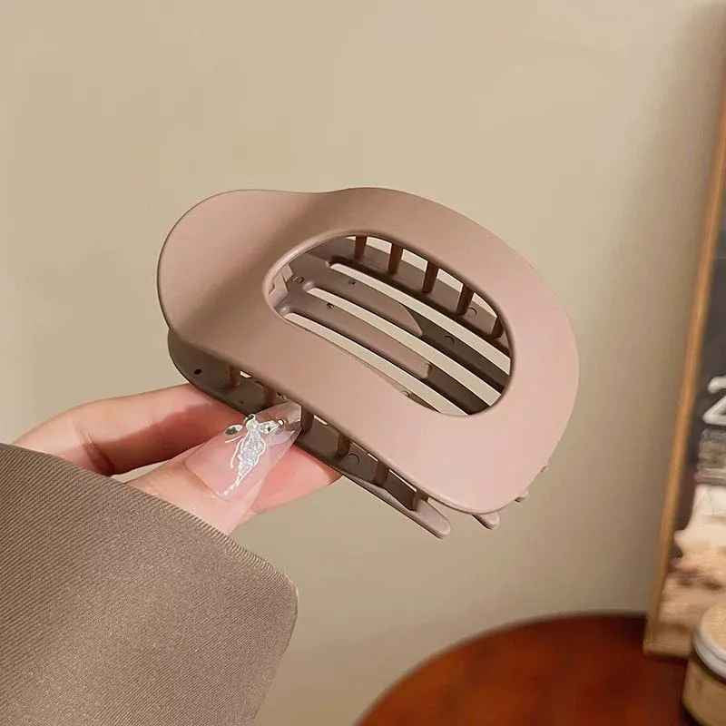 Hair Clips Large Matte Curved Oval Secure Hold