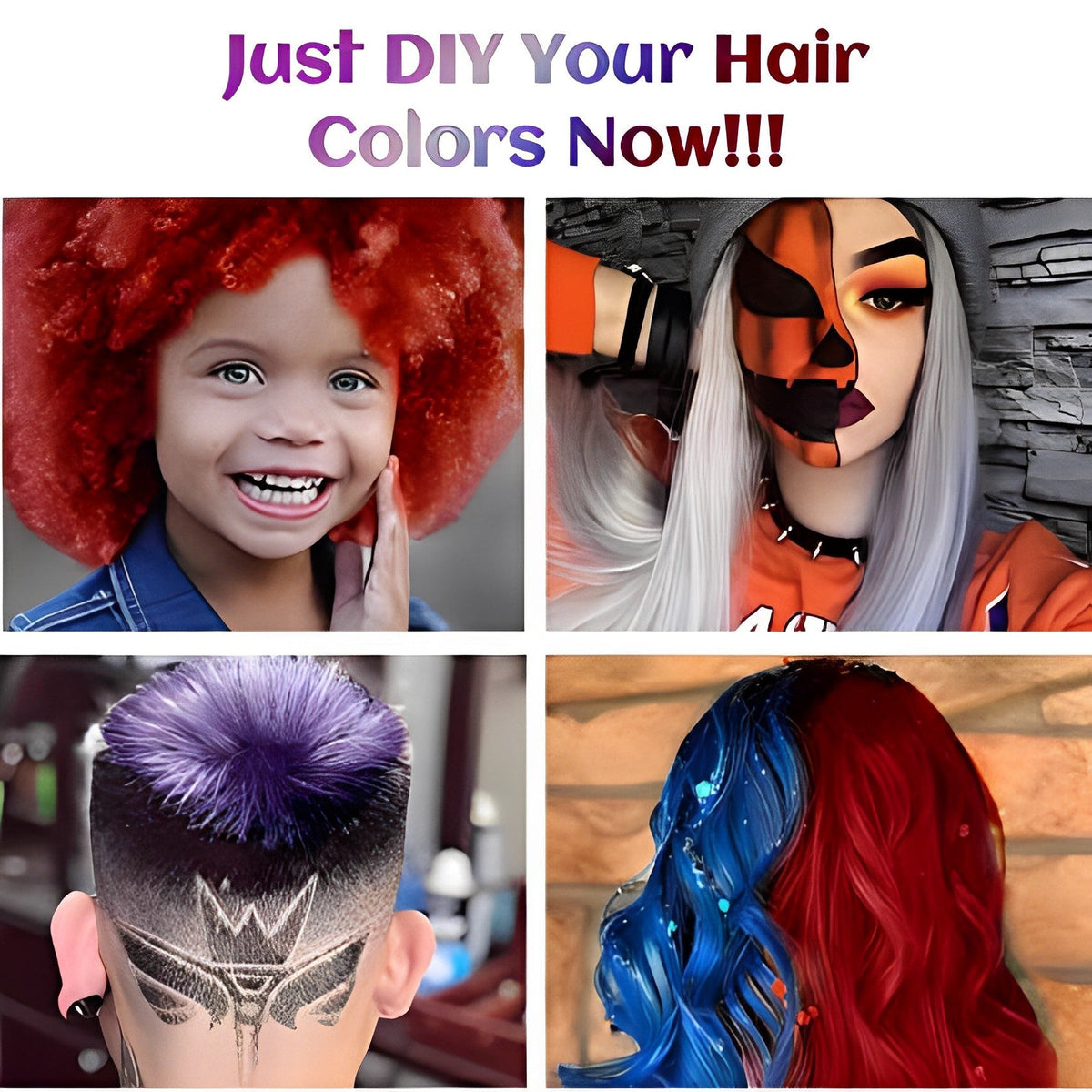 Hair Color Wax Plant-Based Washable Non-Sticky