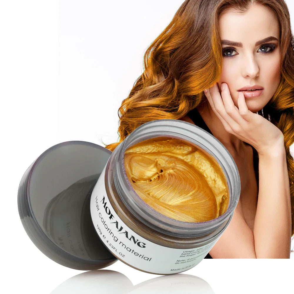 Hair Color Wax Plant-Based Washable Non-Sticky