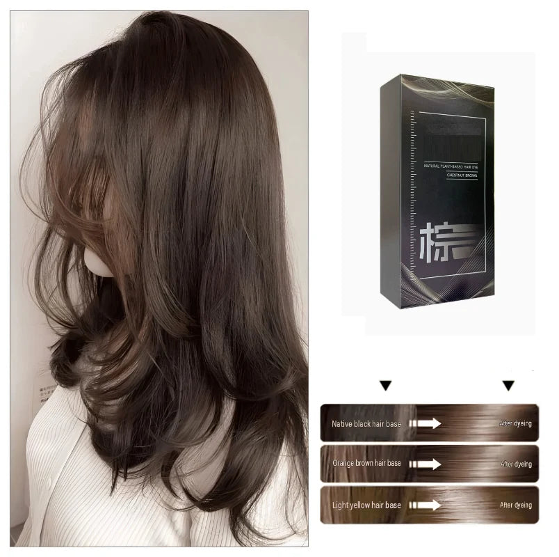 Hair Coloring Cream Integrated Comb Applicator Even Gray Coverage