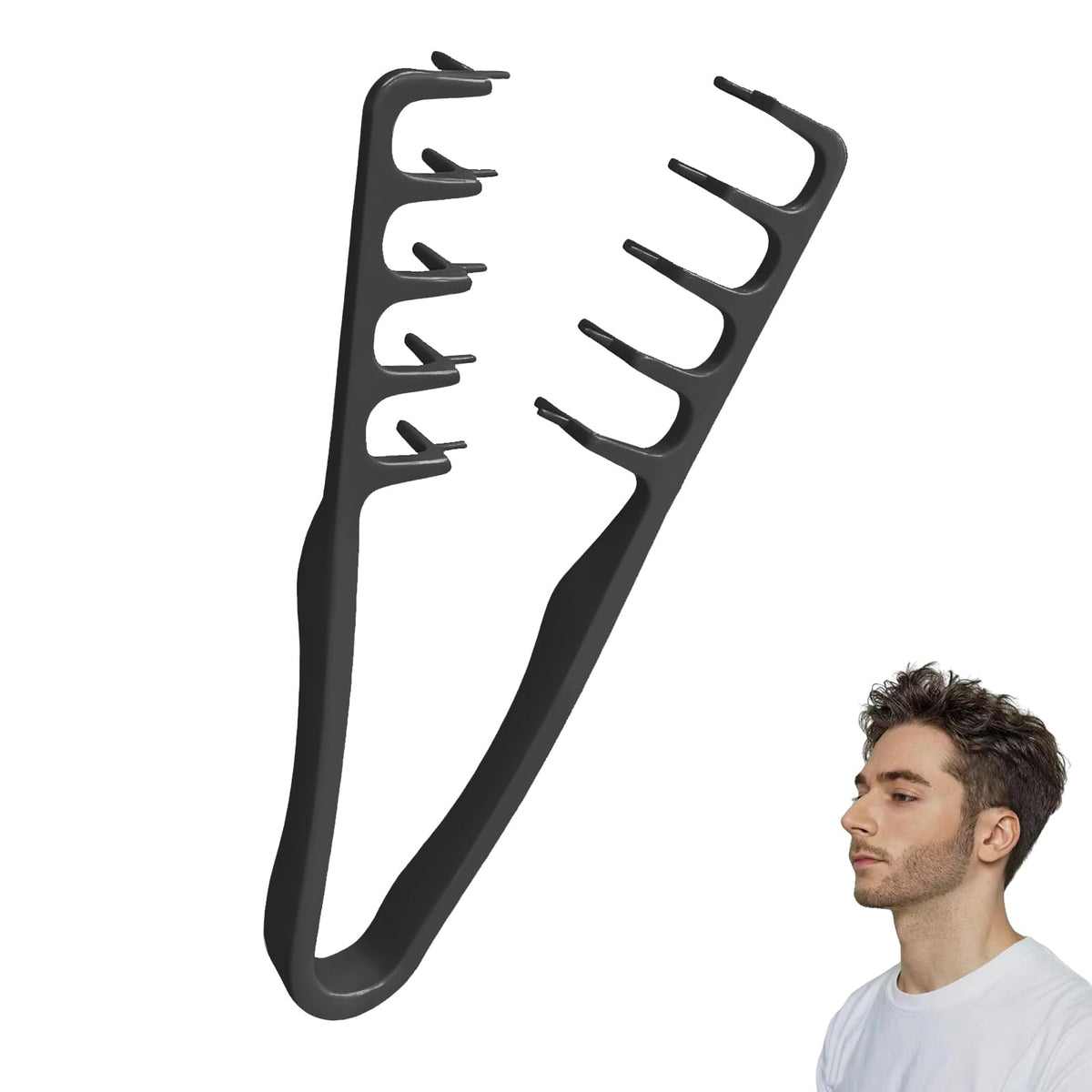Hair Comb Wide Teeth No-Pull Root Volume