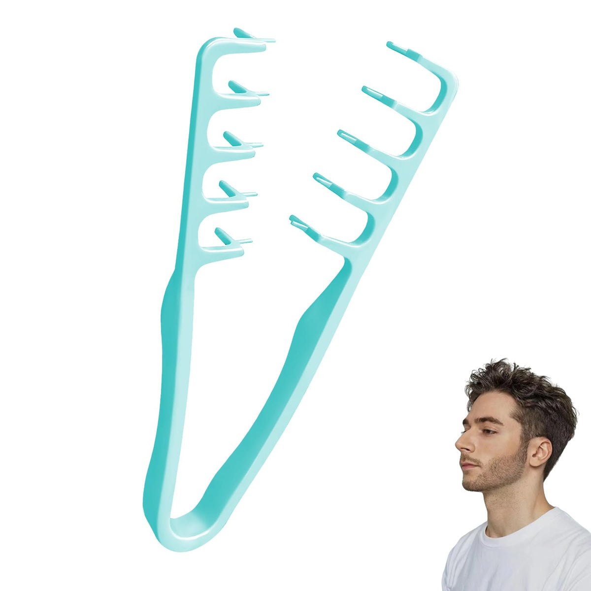 Hair Comb Wide Teeth No-Pull Root Volume