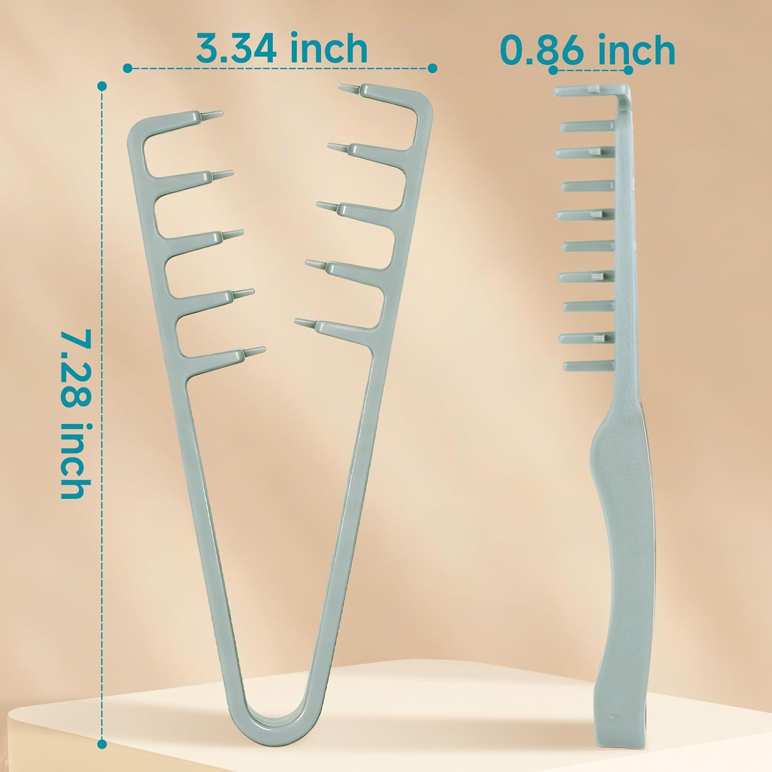 Hair Comb Wide Teeth No-Pull Root Volume