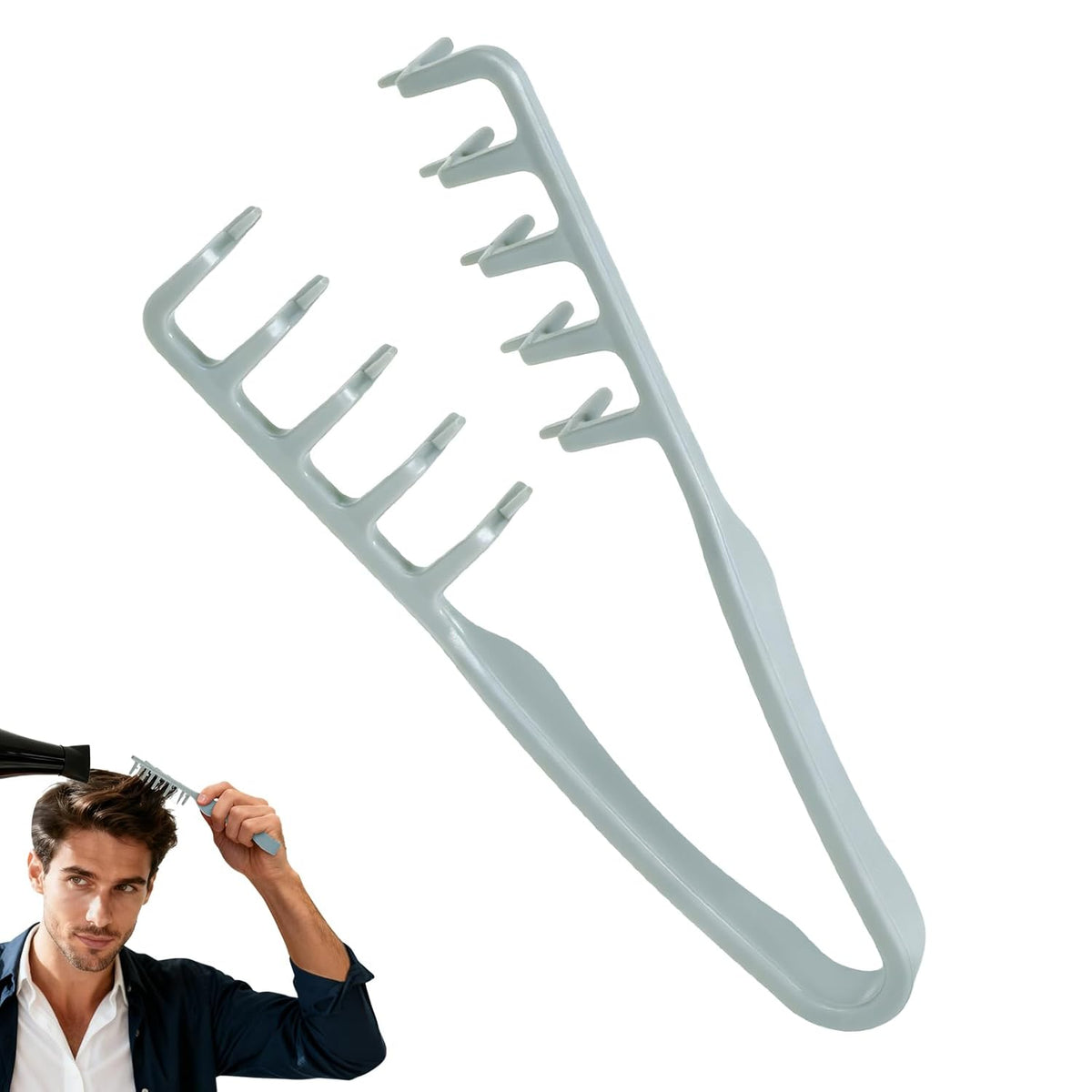 Hair Comb Wide Teeth No-Pull Root Volume