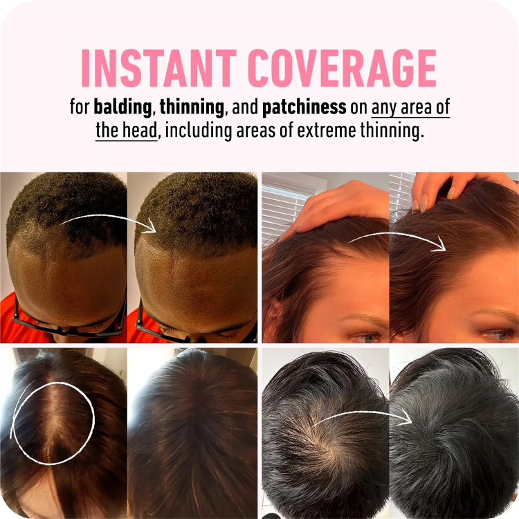 Hair Concealer Powder 48-Hour Coverage Puff Applicator
