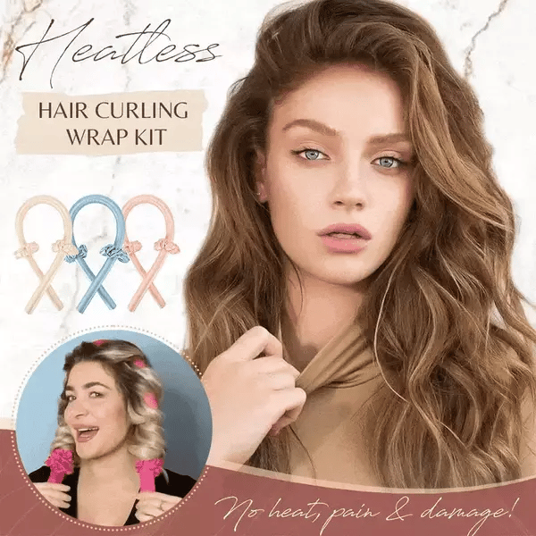 Hair Curler Heat-Free Mulberry Silk & Clip