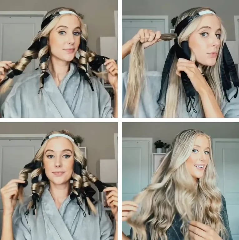 Hair Curling Band Heat-Free Cotton-Satin