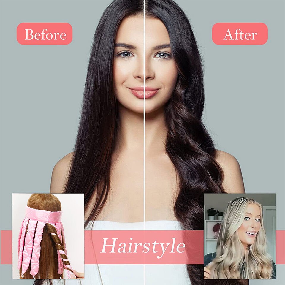 Hair Curling Band Heat-Free Cotton-Satin