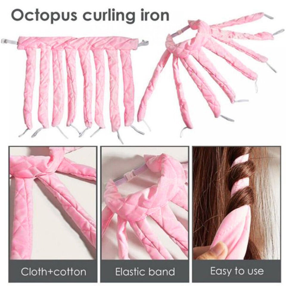 Hair Curling Band Heat-Free Cotton-Satin