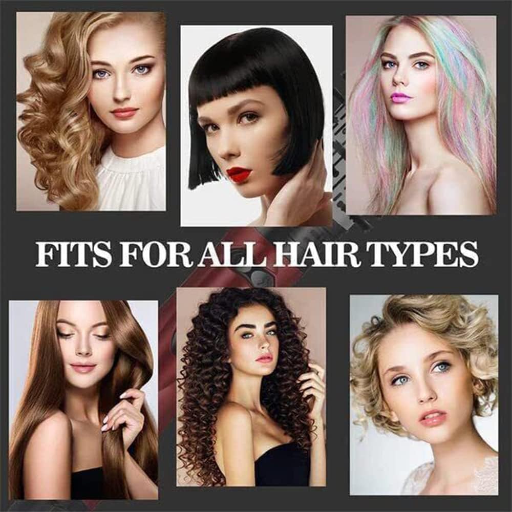 Hair Dryer 3-in-1 Rotating & Interchangeable Brushes