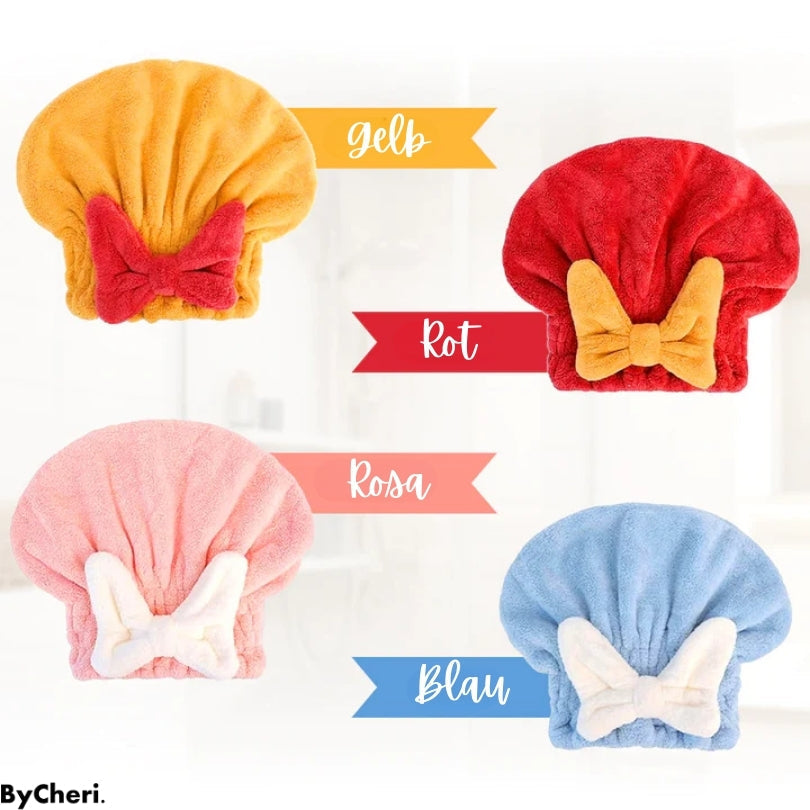 Hair Drying Towel Quick-Drying Microfiber Lightweight & Secure Wrap