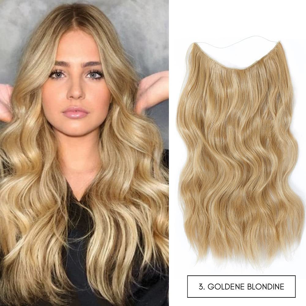 Hair Extensions Invisible Wire Lightweight Natural Look
