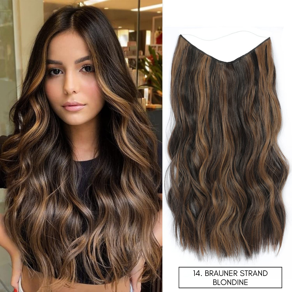 Hair Extensions Invisible Wire Lightweight Natural Look