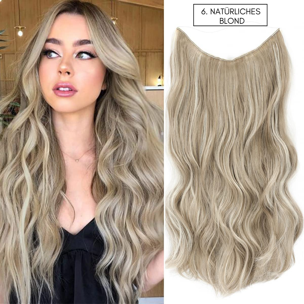 Hair Extensions Invisible Wire Lightweight Natural Look