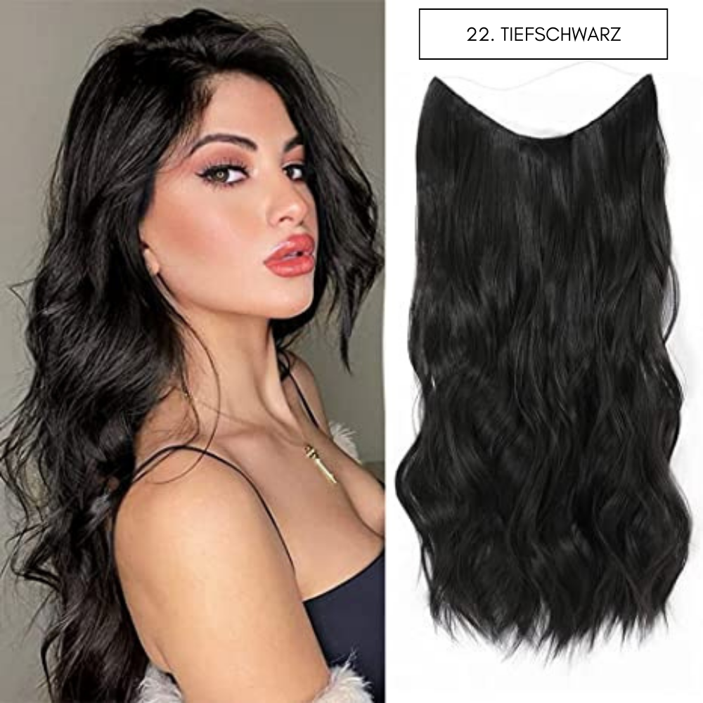 Hair Extensions Invisible Wire Lightweight Natural Look