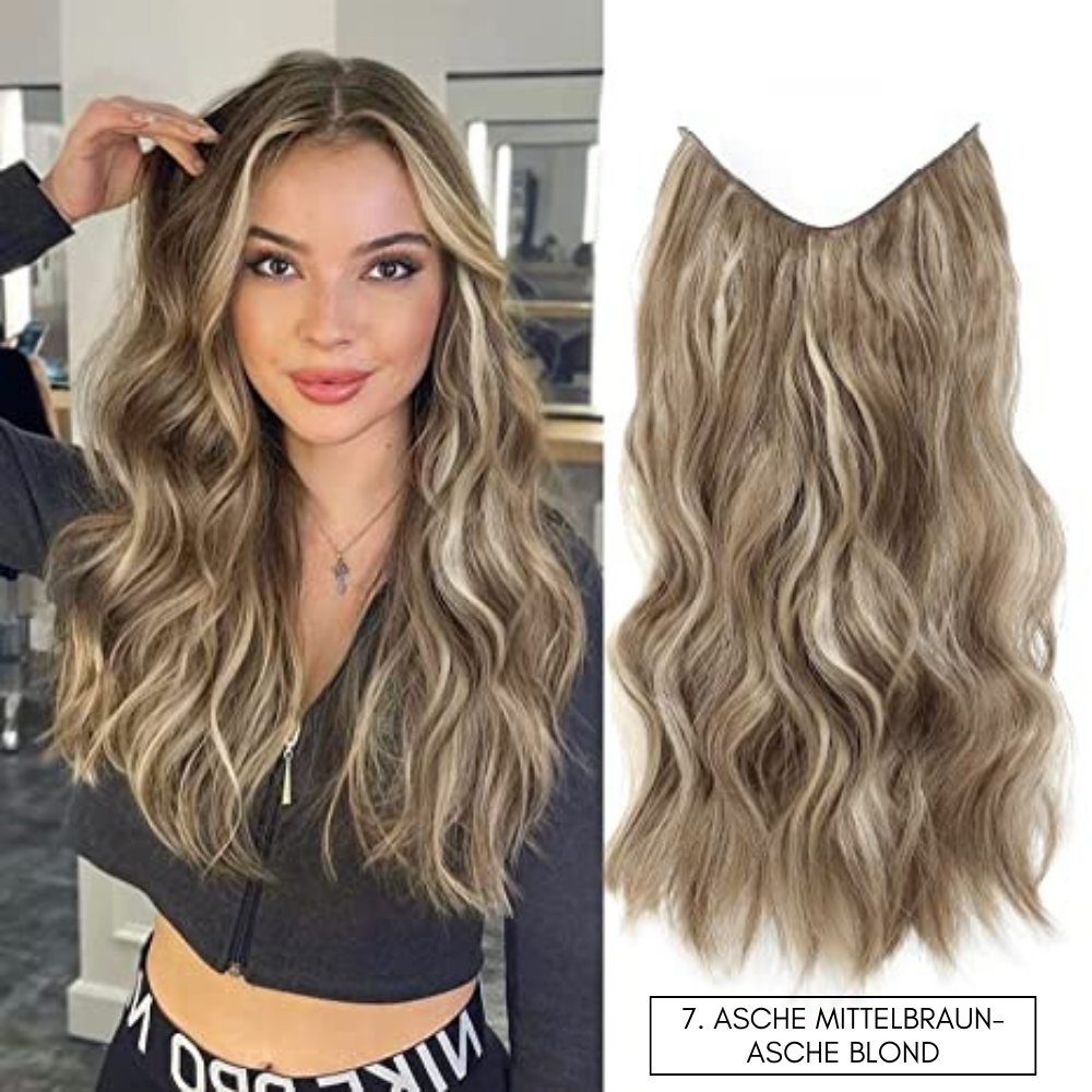 Hair Extensions Invisible Wire Lightweight Natural Look