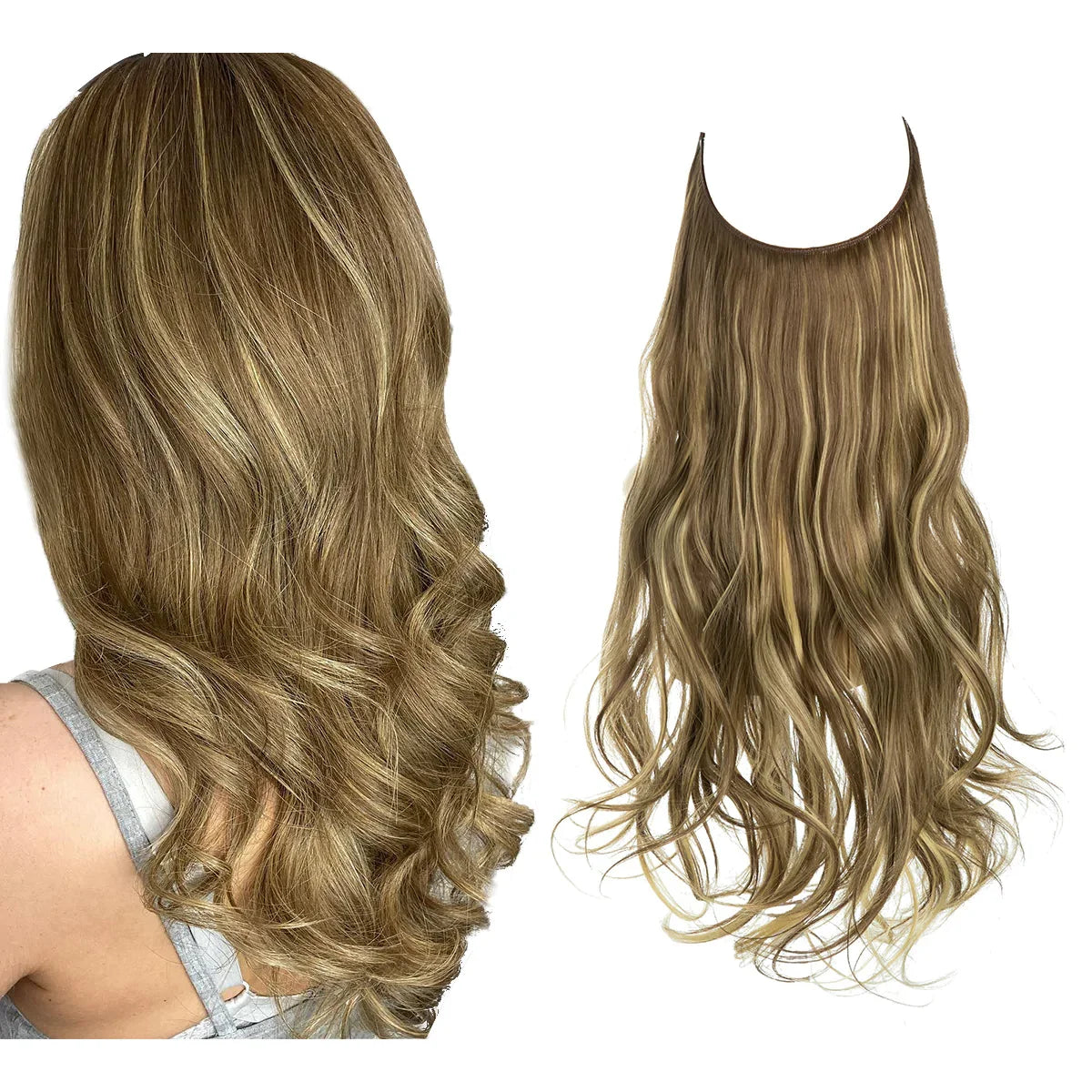 Hair Extensions Remy Real Hair Tangle-Free & Heat-Resistant