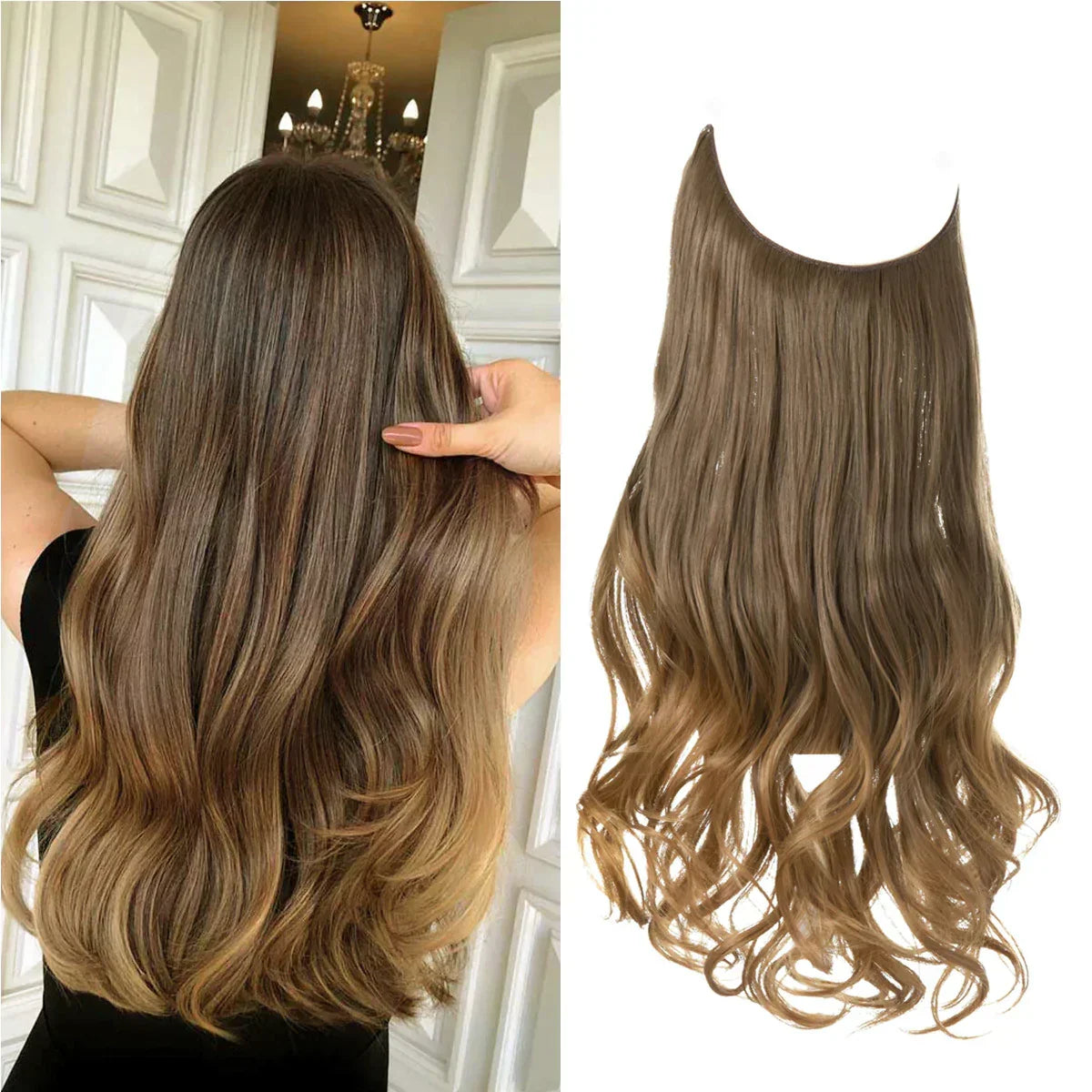 Hair Extensions Remy Real Hair Tangle-Free & Heat-Resistant