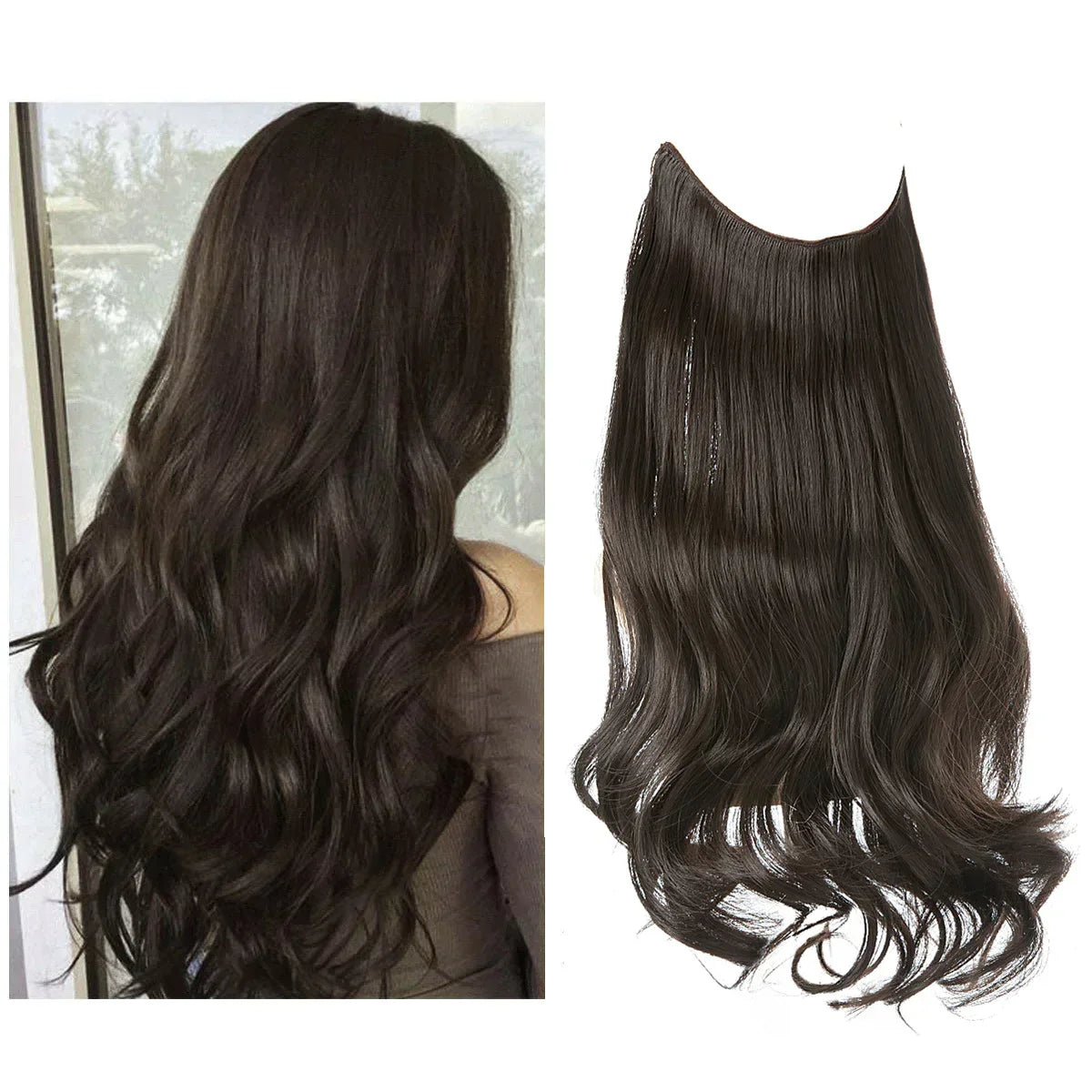 Hair Extensions Remy Real Hair Tangle-Free & Heat-Resistant