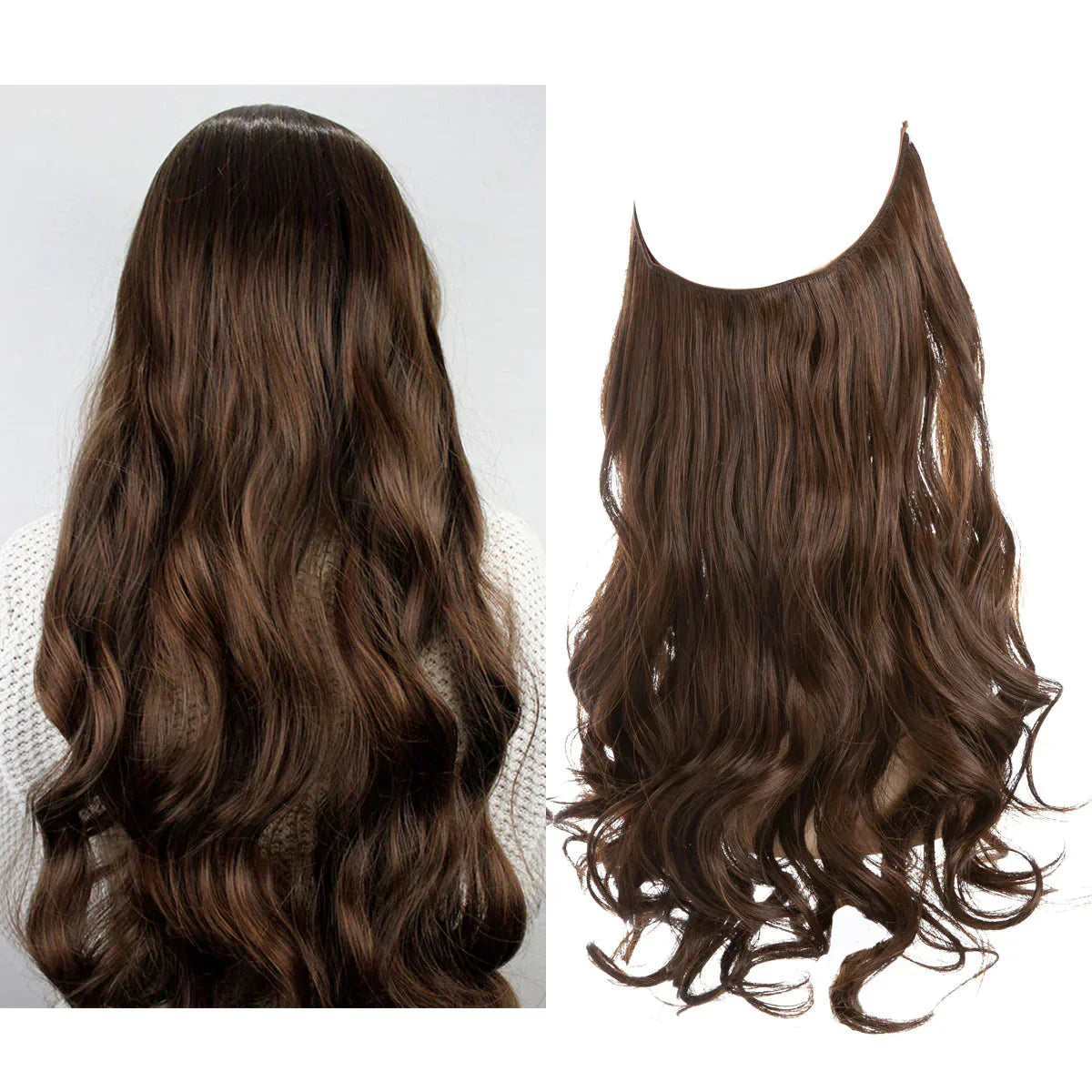 Hair Extensions Remy Real Hair Tangle-Free & Heat-Resistant