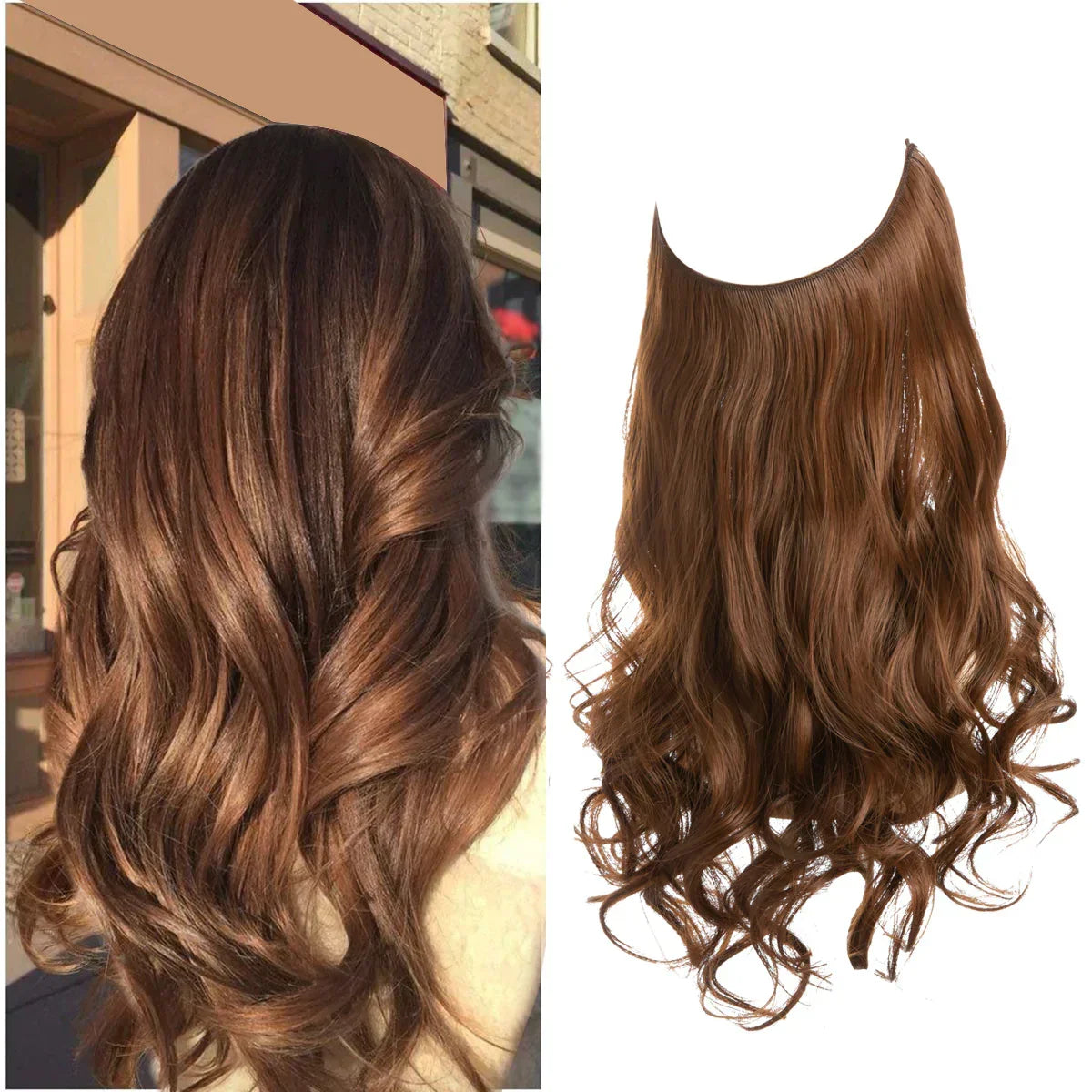 Hair Extensions Remy Real Hair Tangle-Free & Heat-Resistant