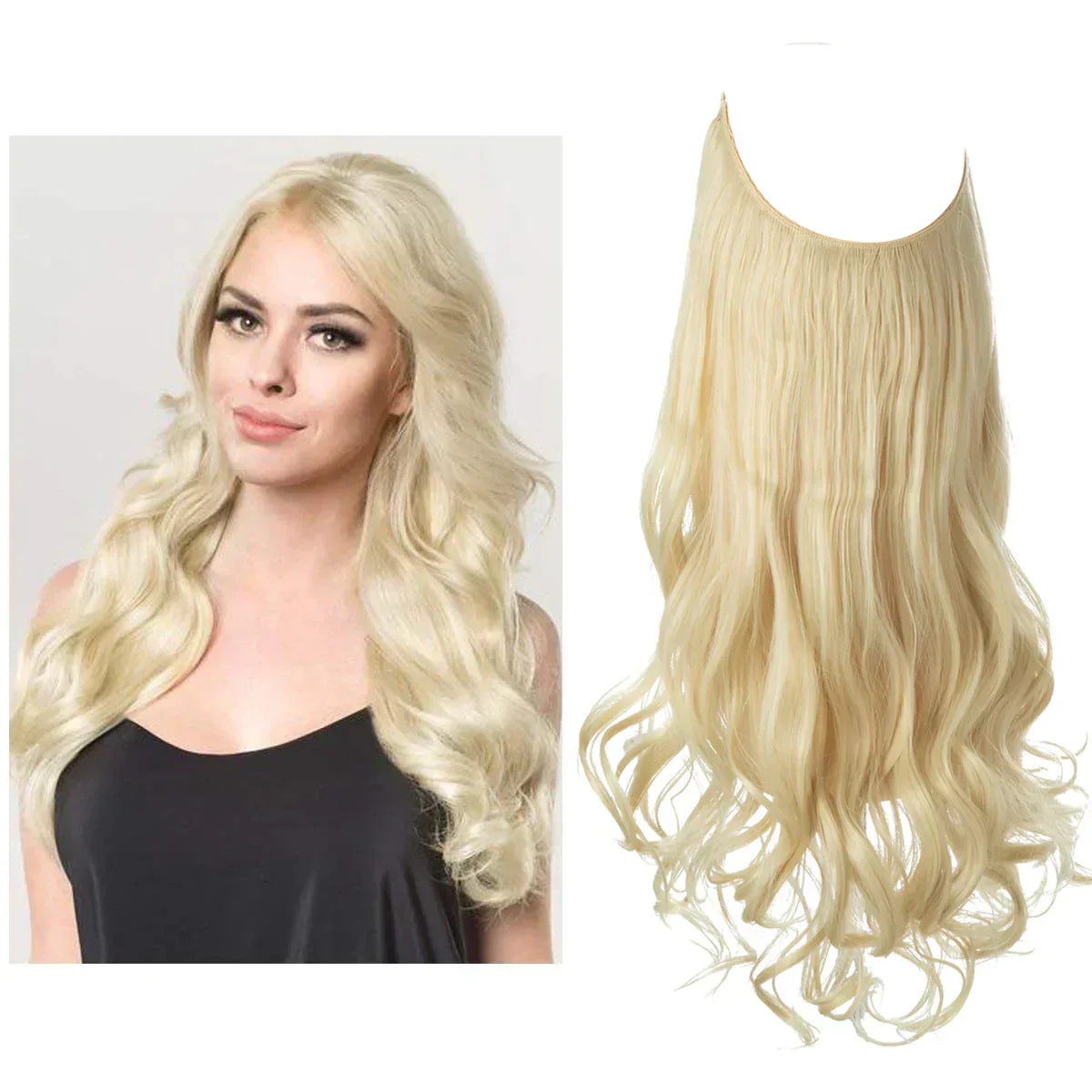 Hair Extensions Remy Real Hair Tangle-Free & Heat-Resistant