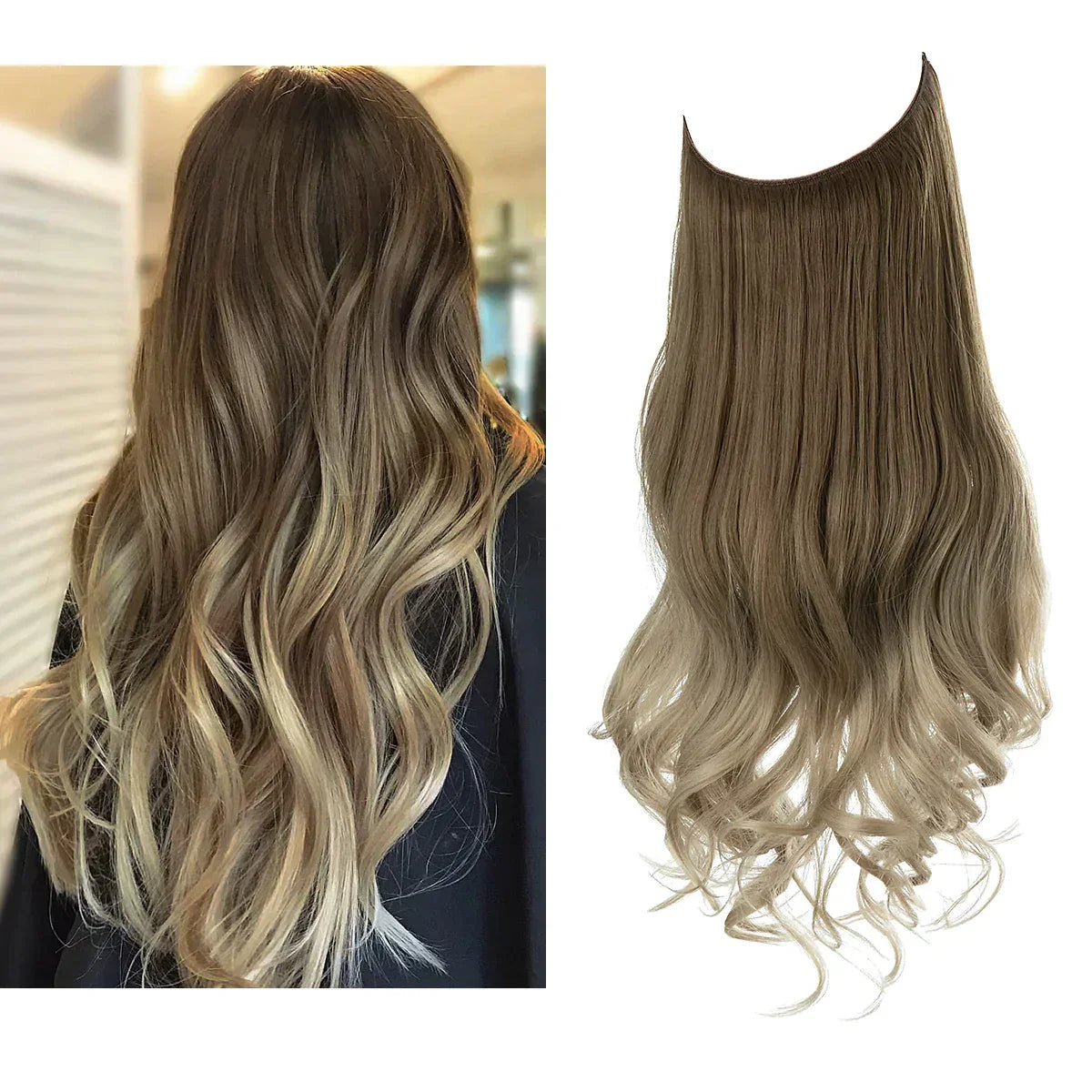 Hair Extensions Remy Real Hair Tangle-Free & Heat-Resistant