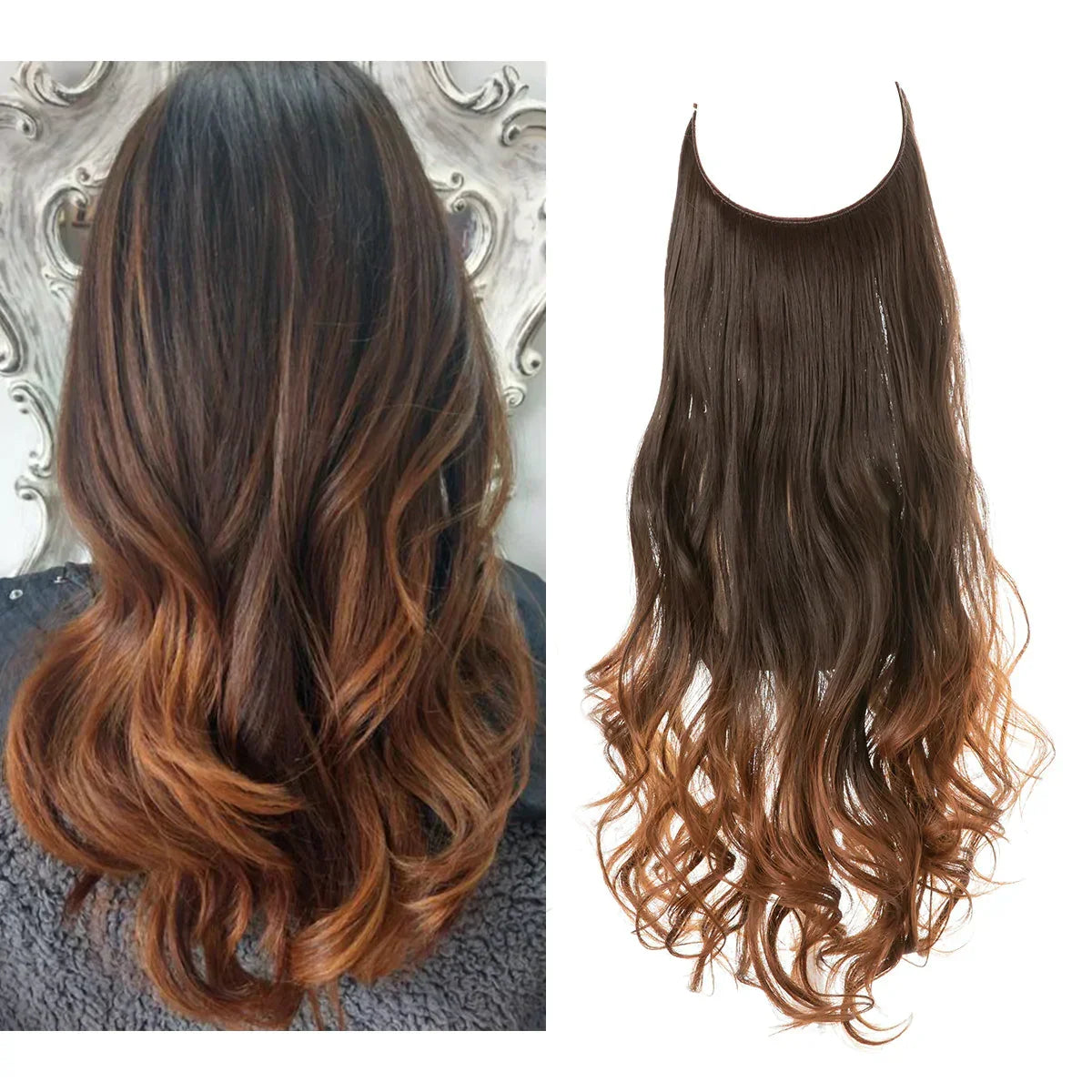 Hair Extensions Remy Real Hair Tangle-Free & Heat-Resistant