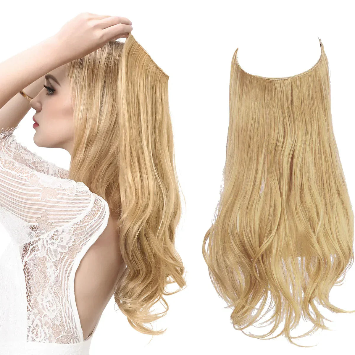 Hair Extensions Remy Real Hair Tangle-Free & Heat-Resistant