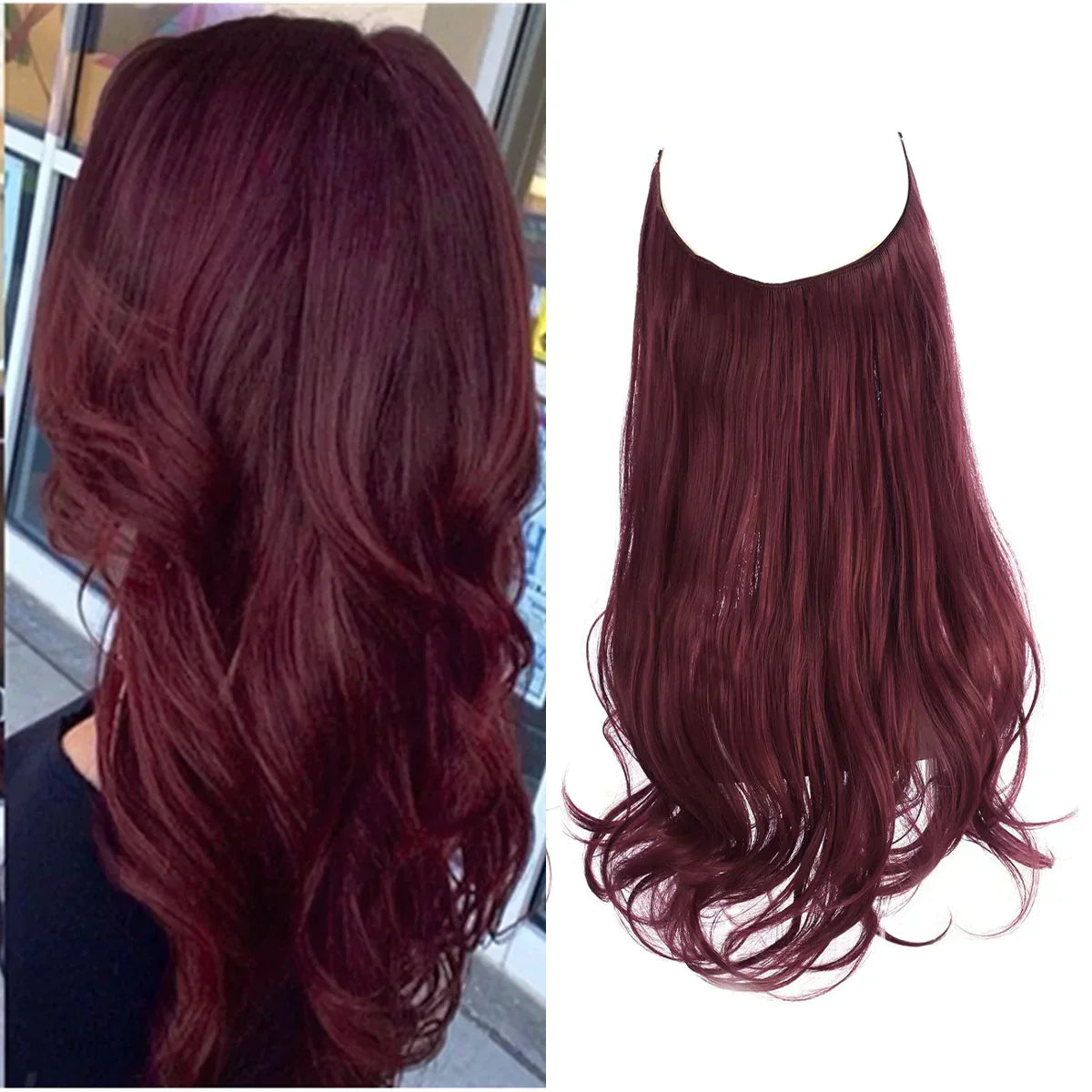 Hair Extensions Remy Real Hair Tangle-Free & Heat-Resistant