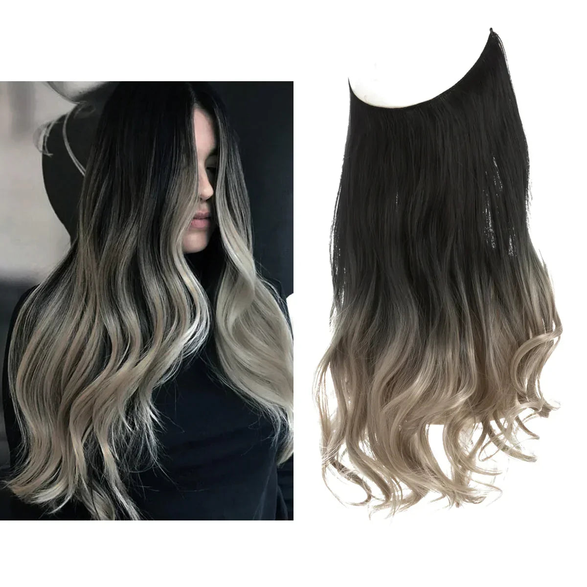 Hair Extensions Remy Real Hair Tangle-Free & Heat-Resistant