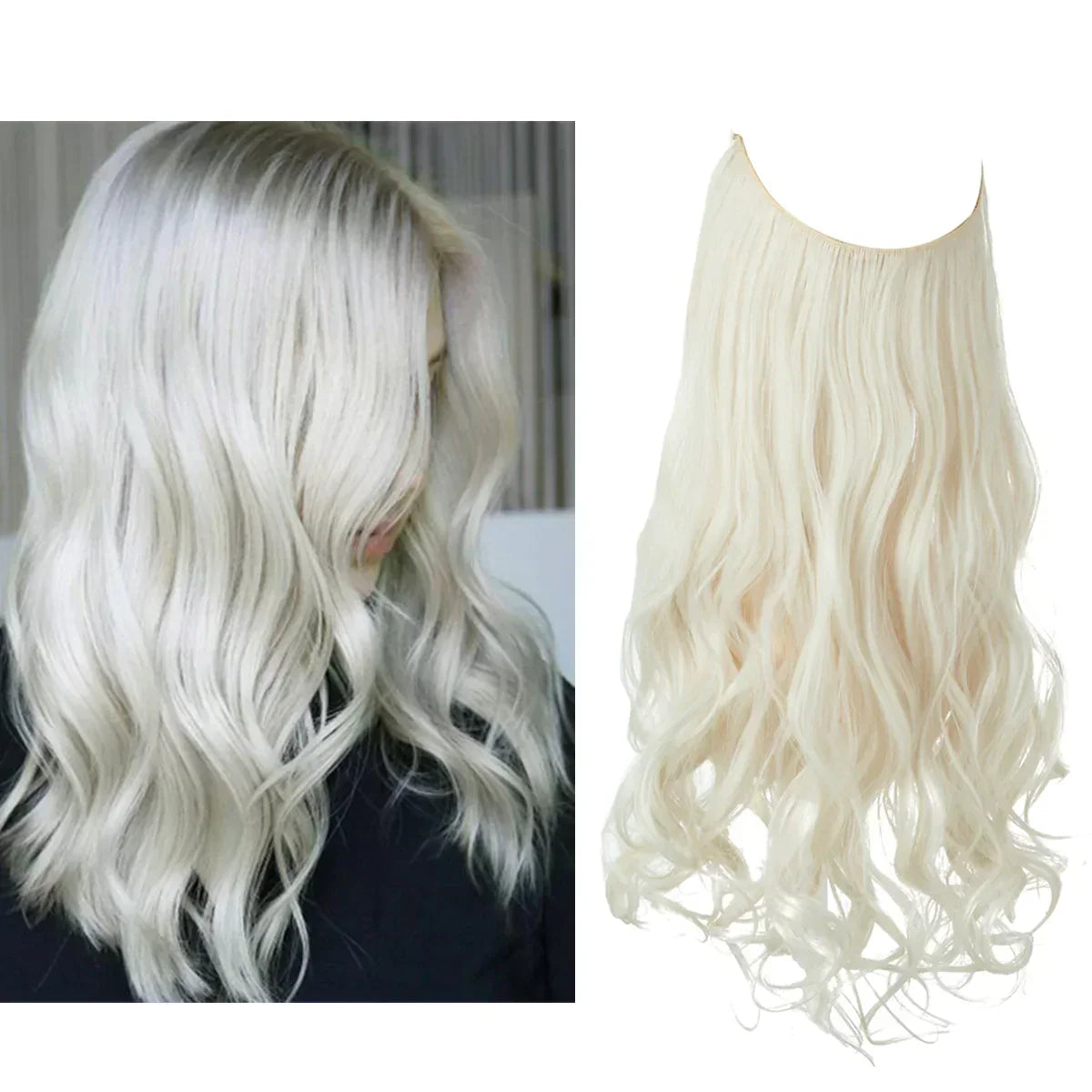 Hair Extensions Remy Real Hair Tangle-Free & Heat-Resistant