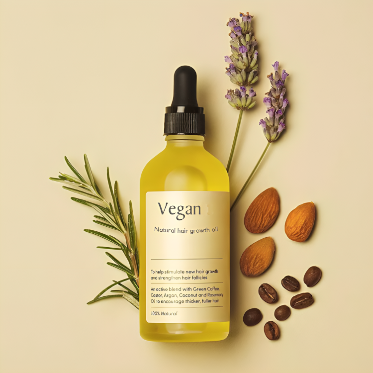 Hair Growth Oil Vegan Plant-Based Strengthens & Nourishes