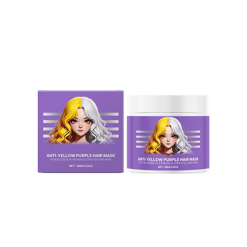 Hair Mask Anti-Yellowing Violet Pigment For Blonde & Gray