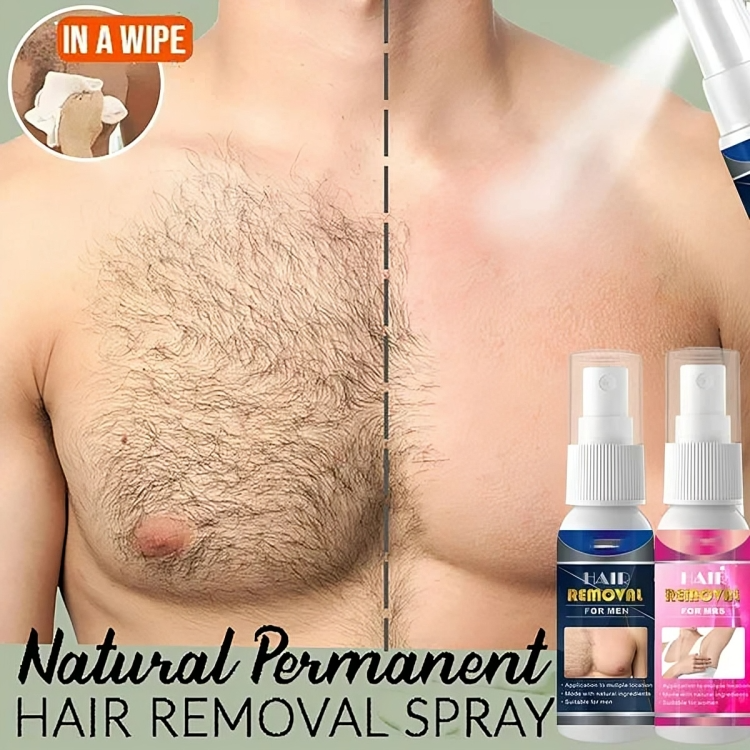 Hair Removal Spray Pain-Free & Hypoallergenic 2-Pack