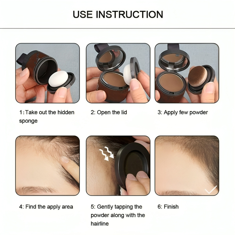 Hair Root Concealer Powder Fast-Drying Waterproof Set of 2