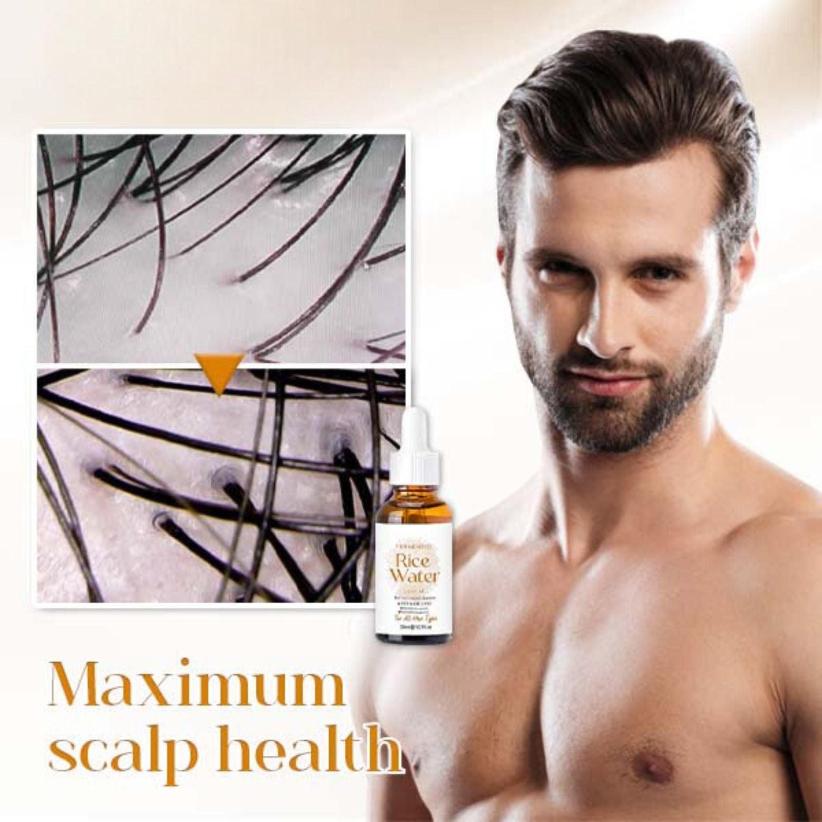 Hair Serum Fermented Rice Water Reduces Hair Loss