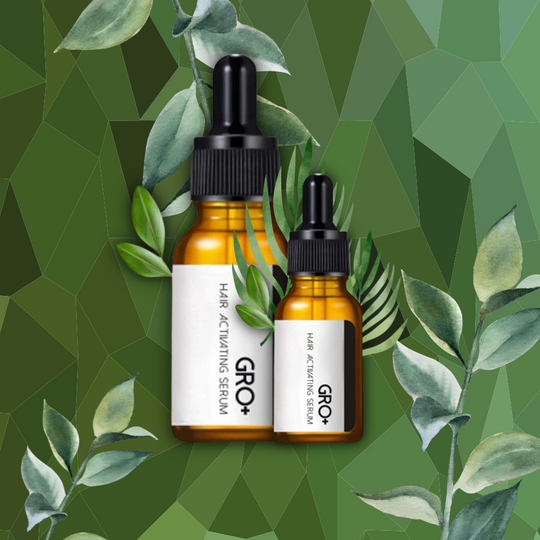 Hair Serum Growth-Activating Natural Extracts Set of 2
