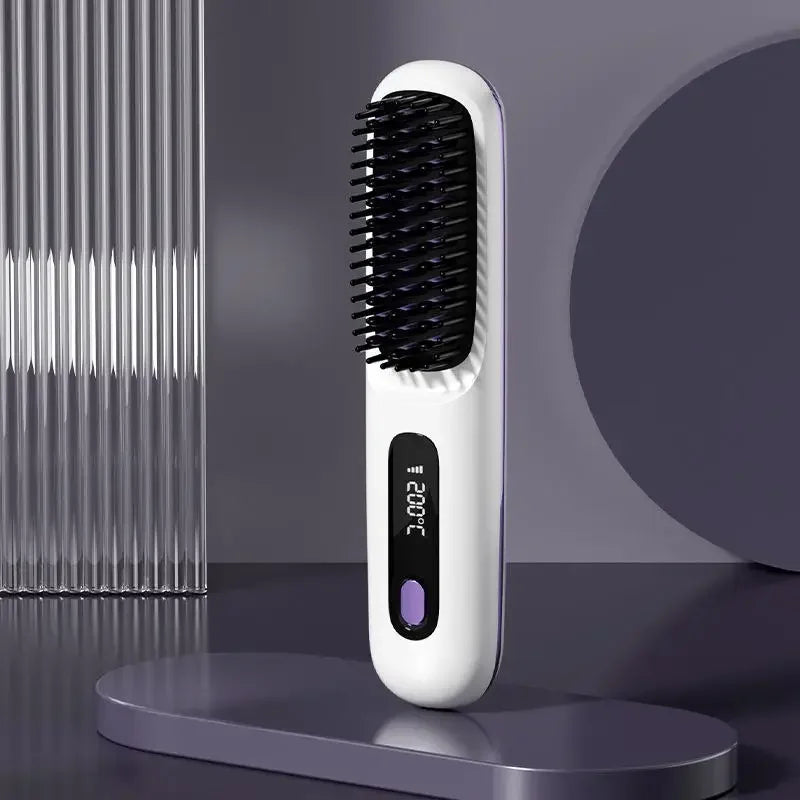 Hair Straightener Cordless USB Rechargeable Ceramic Ionic Plates