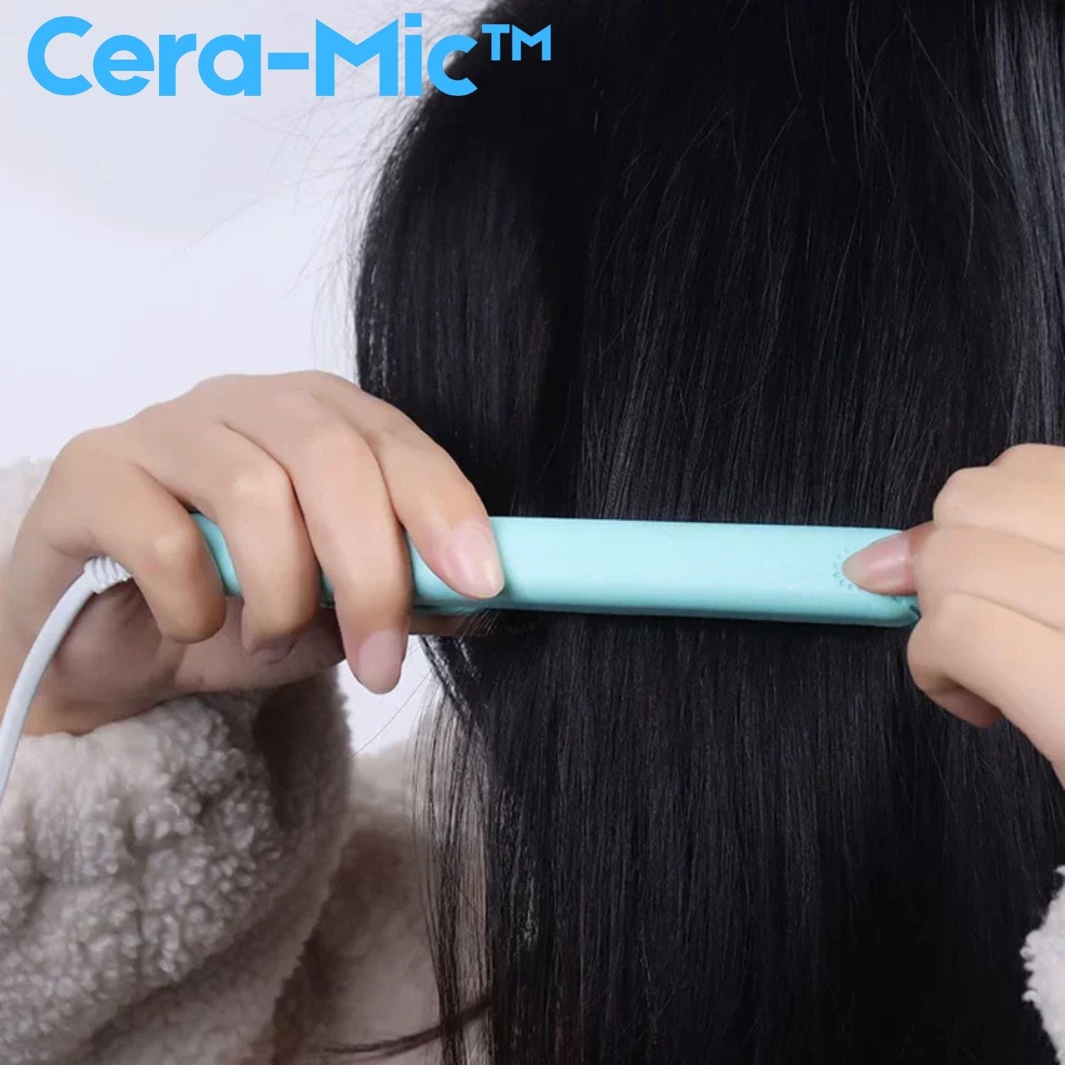 Hair Straightener & Curler Tourmaline Ceramic Quick Heat