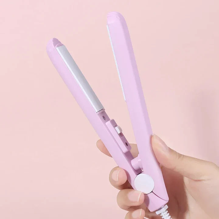 Hair Straightener & Curler Tourmaline Ceramic Quick Heat