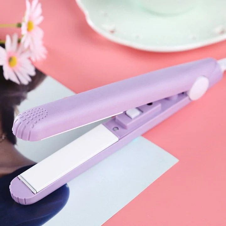 Hair Straightener & Curler Tourmaline Ceramic Quick Heat