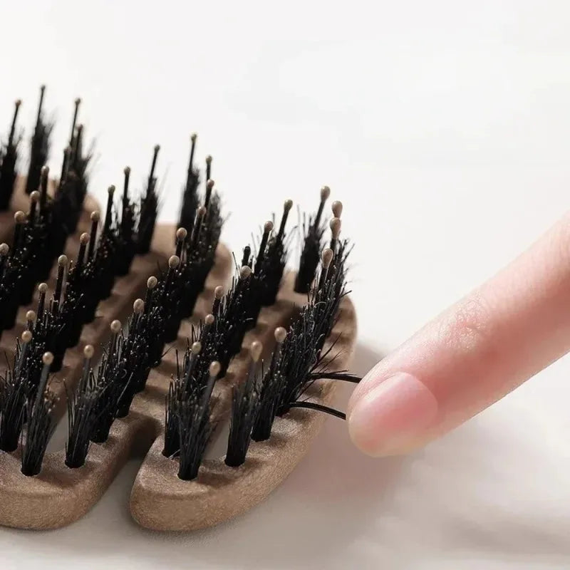 Hairbrush Boar Bristles Gentle Detangling