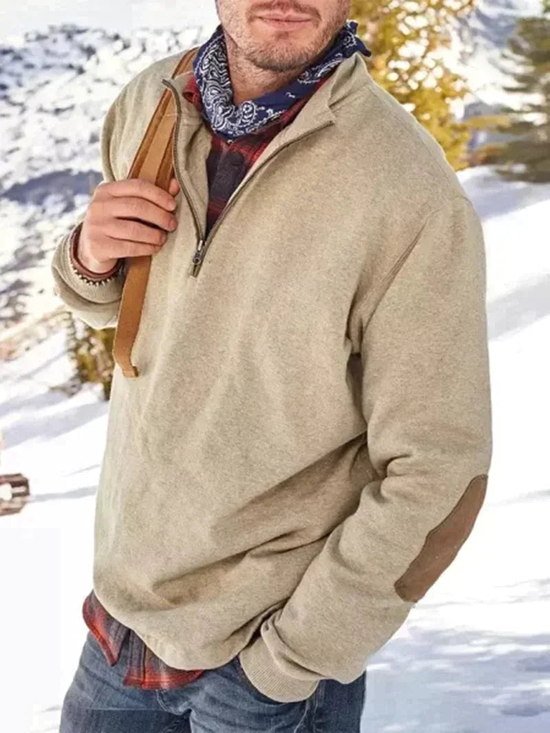 Half-Zip Pullover Wind-Resistant Thermal Insulation